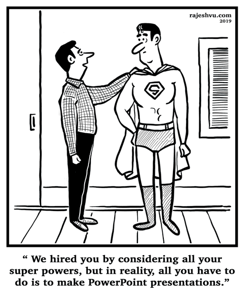 Superman Hired For Powerpoint